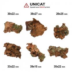  Cupru Brut Mineral Natural - 105-148 x 22-38 x 15-30 mm - ( XXL ) - 1 Buc