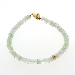  Bratara din Acvamarin Fatetat si Accesorii Gold Filled