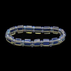  Bratara Opalit Diametru 58 mm, Margea Perna Fatetat 8 x 11 mm