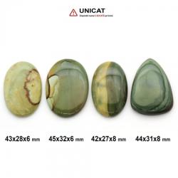  Cabochon Jasp Policrom 42-45 x 27-32 x 6-8 mm - Unicat