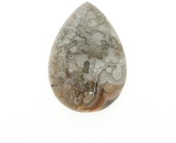 Cabochon Agat (Crazy lace agate) laguna gri picatura 36 x 0.5 mm
