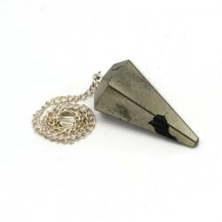  Pendul Pirita Diamant - 33-45 x 16-17 mm - 1 Buc