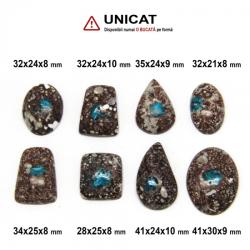  Cabochon Cavansit - 28-41 x 21-30 x 8-10 mm - 1 Buc