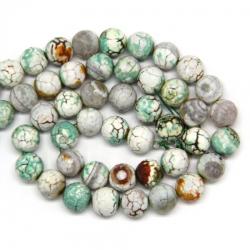  Agata Margele Pietre Semipretioase Rotund Fatetat Cracked 14 mm