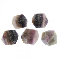  Cristal Natural Fluorit Curcubeu - 45-41x 40-39 mm - ( XL) Unicat