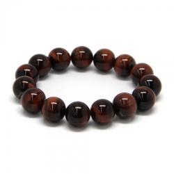  Bratara Ochi de Tigru Rosu Diametru 58 mm, Rotund - 14 x 14 mm