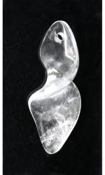  Pandant Cuat Alb Obelisc 30-40 x 7-10 mm - 1 Buc