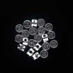 Margele Argint 925 Disc 5 x 3 mm - 4 Buc