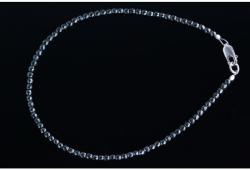  Bratara Hematit Diametru 58 mm - Margele Rotunde Fatetate - 2x2 mm - Accesorii GF - Argint 925