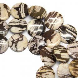 Jasp Zebra Maro Margele Pietre Semipretioase Rotunde - 29-30 x 4-6 mm