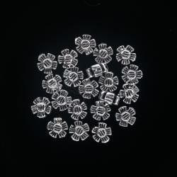  Margele Argint 925 Floare 5 x 3 mm