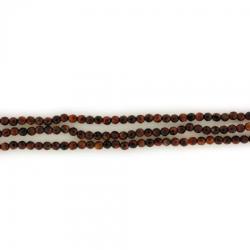 Ochi de Tigru rosu - Red Tigers Eye Rotund Fatetat 3 mm