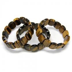 Bratara Ochi de Tigru Mixt Diametru 54 mm, Dreptunghi - 13-14 x 18-19 mm