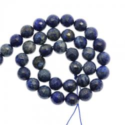 Margele Bijuterii Lapis Lazuli Rotund Fatetat 10 mm
