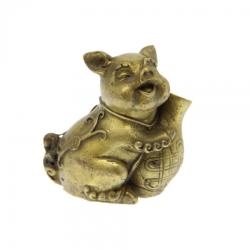 Purcelus cu Ulcior - Figurina din Bronz 5 x 5 x 3 cm