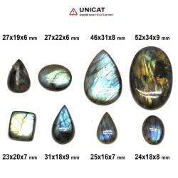  Cabochon Labradorit 23-52 x 16-34 x 6-9 mm - Unicat