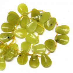  Jad Lemon Margele Pietre Semipretioase Picatura- 19 x 14 mm