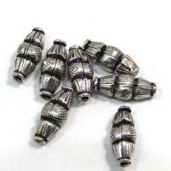  Margele din metal placat butoias 18x7 mm - 7 Buc