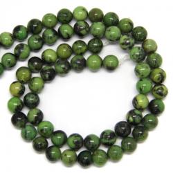  Crisopraz Verde Rotunde -10 x 10 mm - Margele Pietre Semipretioase