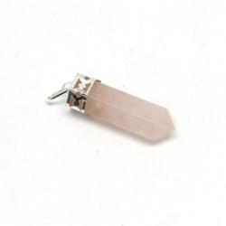  Pandant Cuart Roz Obelisc - 32 x 10 mm - 1 Buc