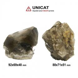 Cuart Elestial Fumuriu Mineral Brut - 88-92x69-71x48-51 mm - ( XXL ) - 1 Buc