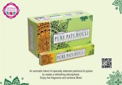  Betisoare Parfumate Pure Pachouli - Deepika - Pur si Natural 15 g
