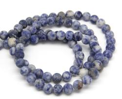 Cuart Albastru Mat Rotund Margele Pietre Semipretioase pentru bijuterii 8 mm