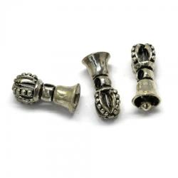  Charm Argint 925 Vajra (Dorje) - 10, 8 x 4, 8 mm - 1 Buc