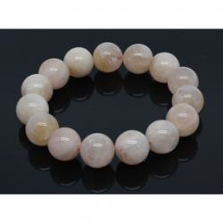  Bratara Morganit - Rotunda 14 mm - Diametru 60 mm - 1 Buc