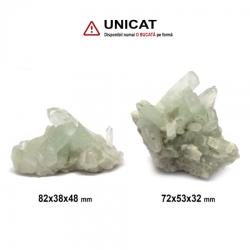  Cuart cu Ajoit Mineral Natural Rulat - 33-40 x 25-30 mm - (XL) - 1 Buc