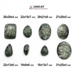  Cabochon Serafinit 18-31 x 9-25 x 4-7 mm - Unicat