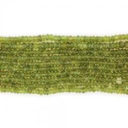  Peridot - Crisolit - Olivina Disc Fatetat 4.5 x 2.5 mm