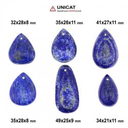  Cabochon Lapis Lazuli cu Gaura 34-49 x 21-28 x 8-11 mm - Unicat
