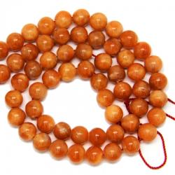  Calcit Portocaliu Rotund 10 mm - Margele Pietre Semipretioase