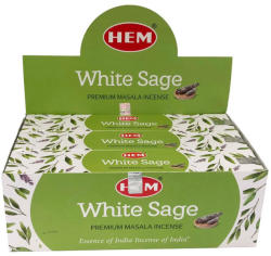  Betisoare Parfumate Salvie Alba HEM Premium Masala - White Sage - 15g