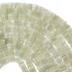  Margele Bijuterii Piatra Lunii Alba Patrat - 5-6 x 1-3 mm