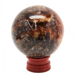  Sfera Cuart cu Hematit Mineral Natural - 53-72 x 53-72 mm - Unicat