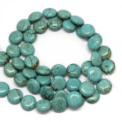  Magnezit Colorat Disc - 15x7 mm - Margele Pietre Semipretioase