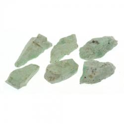  Cristal Natural Crisopraz Verde - Pimelit Polonia Brut 26-27x16-17 mm ( L ) - 1 Buc