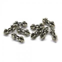  Charm Argint 925 Vajra (Dorje) - 12.8 x 6.5 mm - 1 Buc