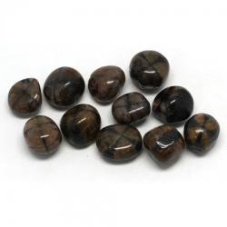 Andaluzit ( Chiastolit ) Mineral Natural Rulat - 28-30 x 24-25 mm - ( XL ) - 1 Buc