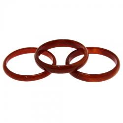  Bratara Carneol - 11 - 12 x 6 mm , Diametru 67 - 68 mm