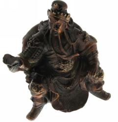  Khuan Khun Guan Gong din Bronz 13x10x9 cm
