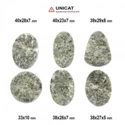  Cabochon Serafinit Druzy 33-40 x 23-29 x 5-10 mm - Unicat