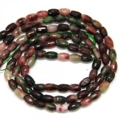  Jad Colorat Margele Pietre Semipretioase Butoias Fatetat 10-11 x 7 mm