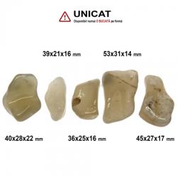  Pandantiv Agata Gobi Mongolia 36-53x21-31x14-22 mm Natural Pentru Coliere - 1 Buc