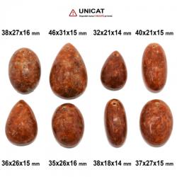  Pandantiv Calcit Portocaliu cu Gaura 32-46 x 18-31 x 14-16 mm - Unicat