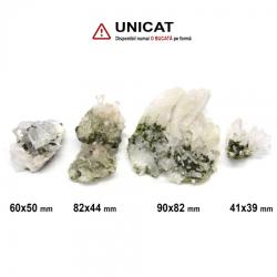 Cluster Cuart cu Epidot Brut Natural - 41-90x439-82 mm- ( XXL) - 1 Buc