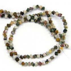  Jasp Oceanic Margele Pietre Semipretioase Patrat- 4-5 x 4-5 mm