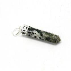  Pandant Agata Muschi Obelisc 38 x 10 mm - 1 Buc
